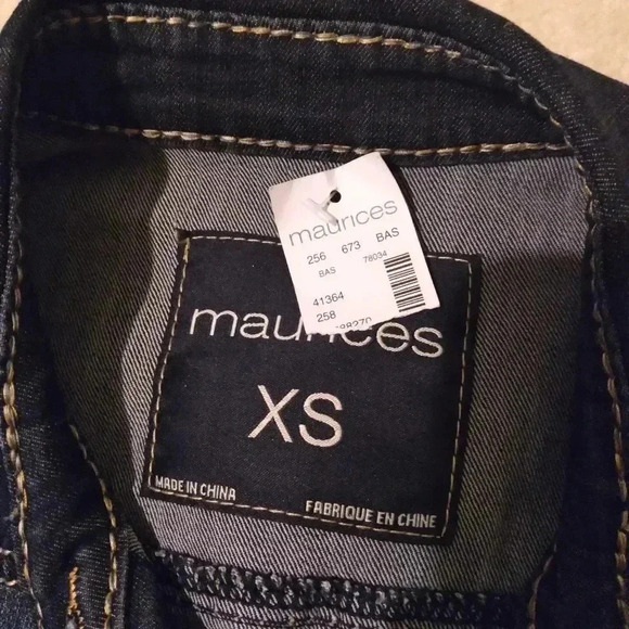 Maurices jean vest X-small NWT - Picture 6 of 6